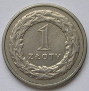 Polska 1 złoty 1990 -     B30  -    YS