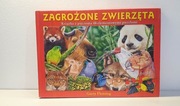 Zagrożone zwierzęta - książka z Puzzlami 5 x puzzle