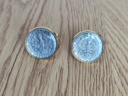 Spinki do mankietów moneta 1923 + spinka do krawata vintage unikat prezent