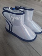 NASA 33 buty zimowe śniegowce brokatowe ocieplane 