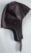 Czapka pilotka, skórzana, lata 50. XX w.