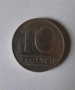 Moneta polska obiegowa z okresu PRL - 10 złotych z 1988 roku
