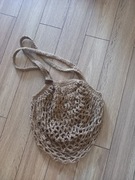 szydełkowa torba jutowa na zakupy, torba boho