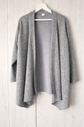Szary sweter narzutka waterfall Cedar XL