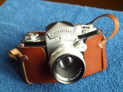 Exakta Varex IIa Jhagee Dresden+ Zeiss Biotar 58/2, plus futerał  