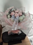 Baby shower, prezent, bukiet XXL, narodziny, urodziny dziewczynka