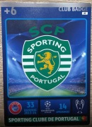 PANINI CHAMPIONS LEAGUE 2014/15 KARTA LOGO SPORTING