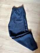 H&M LINEN BLEND spodnie 7/8 len czerń /L/XL/