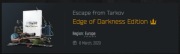 EFT ESCAPE FROM TARKOV KONTO EOD  EDGE OF DARKNESS