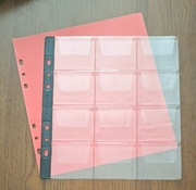 Aulfes - Strona do 12 dużych monet o śr. 53mm+czerwona przekładka, 6 ringów