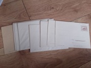 zestaw 12 kopert ze znaczkami i stemplami 