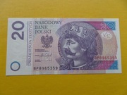 Polska 20 złotych Bolesław Chrobry 2016 UNC Seria BP