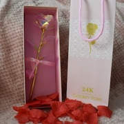 WIECZNA RÓŻA LED NA PREZENT 24K GOLD