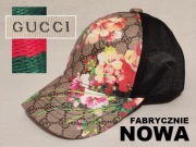 czapka z daszkiem GUCCI kwiaty regulowana NOWA