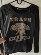 Bluzka czarna długi rękaw L