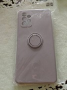 Plecki etui finger grip case for Samsung A72 light gray