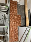 Lico starej cegły płytki jodełka francuska środek PROMOCJA