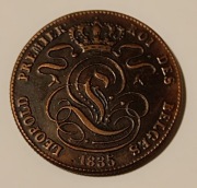 Moneta  5 centów Belgia 1835r.