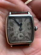 Zegarek Nareczny Elgin lata 30’ 27x27 nakladane biale zloto 14k 