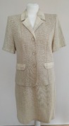 Elegancka garsonka damska marynarka+spódnica R.XL