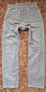 Stalowe spodnie męskie jeans Levis 517 W34L34