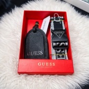 Guess Zestaw podróżny na walizkę pas zabezpieczający + identyfikator logo