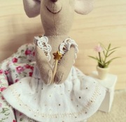 Różdżka złota gwiazdka dla myszek maileg barbie NOWA