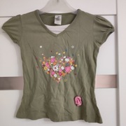 C&A fajna zielona bluzka t-shirt tunika 116