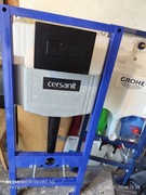 Stelaż podtynkowy Cersanit pneumatyczny  czarny przycisk