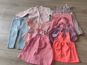 Paka ubrań dla dziewczynki rozmiar 80