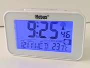Budzik MEBUS Zegar Radiowy DCF Termometr Podświetlany