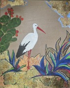 Obraz Bocian w Andaluzji 80x100