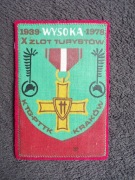 NASZYWKA X ZLOT TURYSTÓW WYSOKA K. JORDANÓW 1978