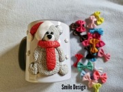 Kubek 3d z Świątecznym misiem 