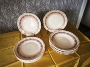 Zestaw talerzy dla 6 os. - 12 elem. - Porcelit Tułowice PRL