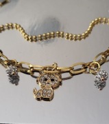 Urocza bransoletka Kotek charms