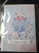 Kartka okolicznościowa ręcznie robiona 
