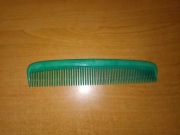 Grzebień do włosów grzebyk zielony 18cm PRL