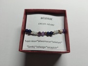 Bransoletka z kamieni naturalnych na gumce WODNIK