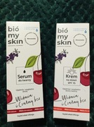 Bio My Skin Wiśnia i Czarny Bez - serum + krem do twarzy, NOWE