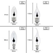 Żarówka E27 płomień ogień fire