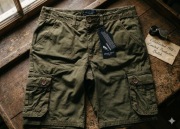 Zielone spodenki krótkie kieszenie Brave Soul roz S khaki