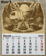 Kalendarz 2026 karawaningowy + lampion zimowy