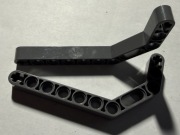 LEGO TECHNIC LIFTARM,MODYIFIED BENT THICK 1x11.5 C.SZARY DBG 32009 2 szt.