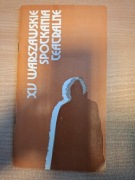 Program  XV Warszawskie Spotkania teatralne 1979