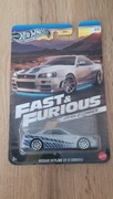 Hot Wheels Silver Series Nissan Skyline GT-R BNR34 Fast Furious