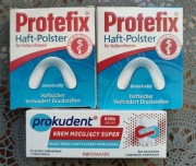 Podkładki samoprzylepne Protefix 2x30 szt. + krem