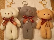 3 ręcznie wykonane breloki razem 