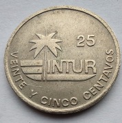 KUBA CUBA Intru 25 Centavos 1989 ŁADNA