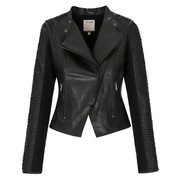 OCHNIK KURTKA DAMSKA KURDS-0104 (100% skóra owcza - czarna, rozmiar M)